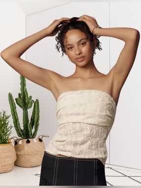 Sarah Hann Juliana Lace Tube Top